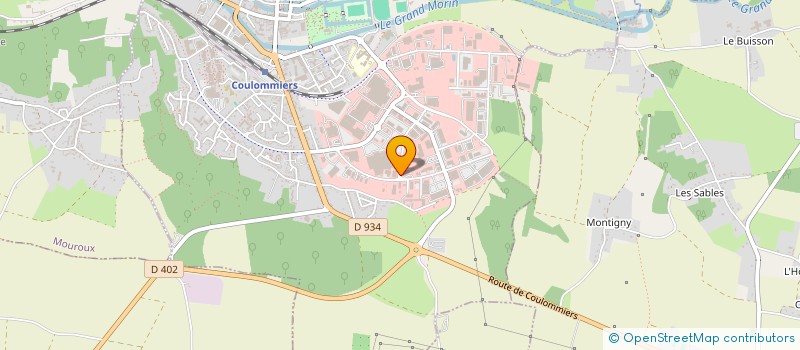 localisation de l'entreprise SCI DE L'ORGEVAL à COULOMMIERS