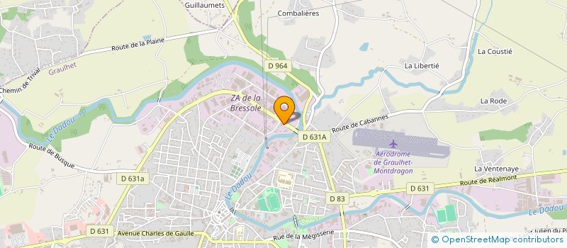 localisation de l'entreprise SCI DE L'ORIENT  GRAULHET