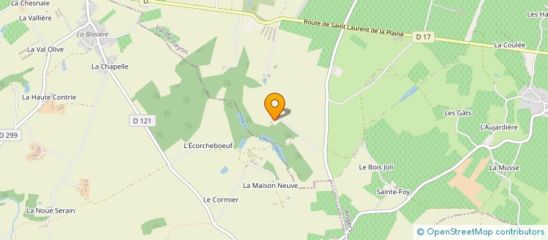 localisation de l'entreprise SCI DE L'ORIERE  VAL-DU-LAYON