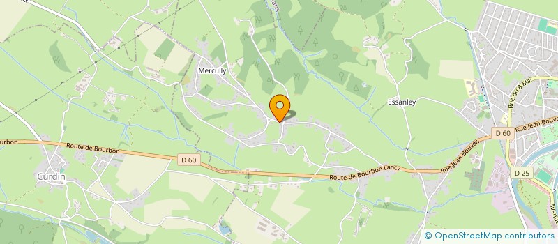 localisation de l'entreprise SCI DE L'ORIGINE  GUEUGNON