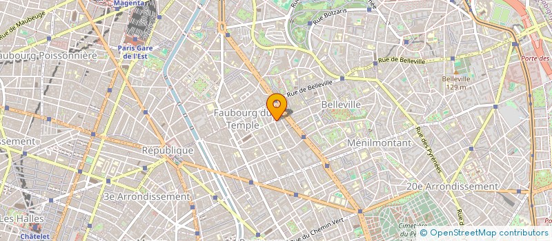 localisation de l'entreprise SCI DE L ORILLON  PARIS