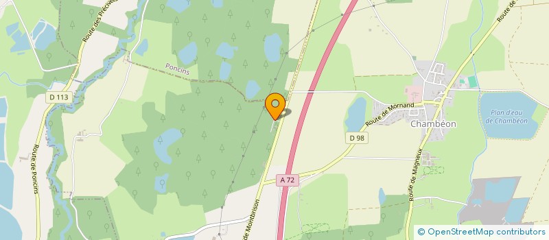 localisation de l'entreprise SCI DE L ORME 1  CHAMBEON