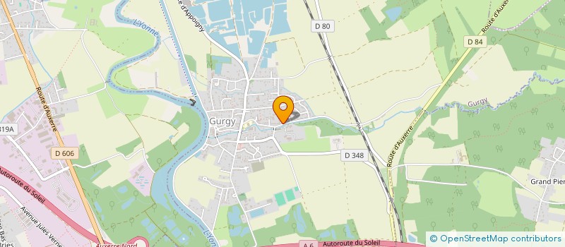 localisation de l'entreprise SCI DE L ORME  GURGY