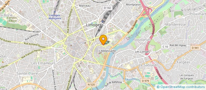 localisation de l'entreprise SCI DE L'ORME à LIMOGES