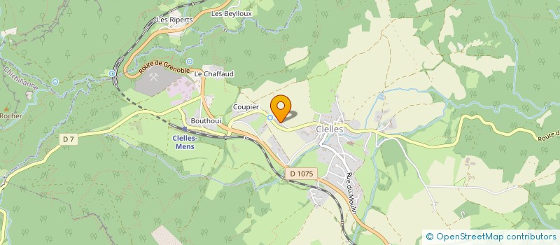 localisation de l'entreprise SCI DE L'ORME  CLELLES