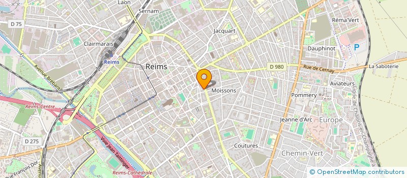 localisation de l'entreprise SCI DE L'ORME  REIMS