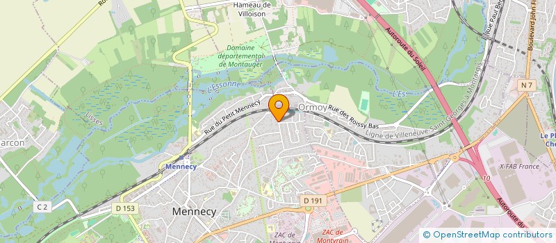 localisation de l'entreprise SCI DE L'ORME à MENNECY