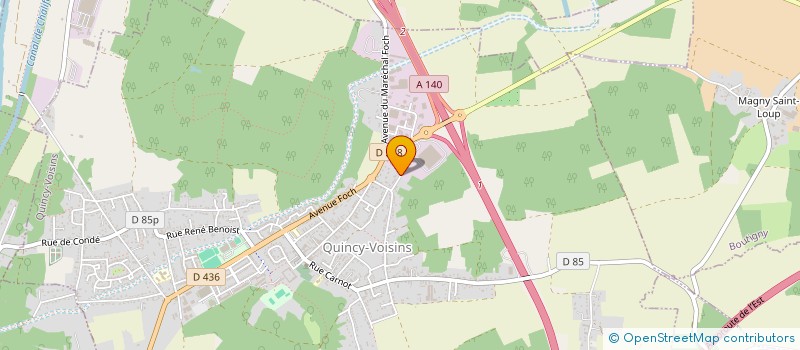 localisation de l'entreprise SCI DE L'ORME AUX LOUPS  QUINCY-VOISINS