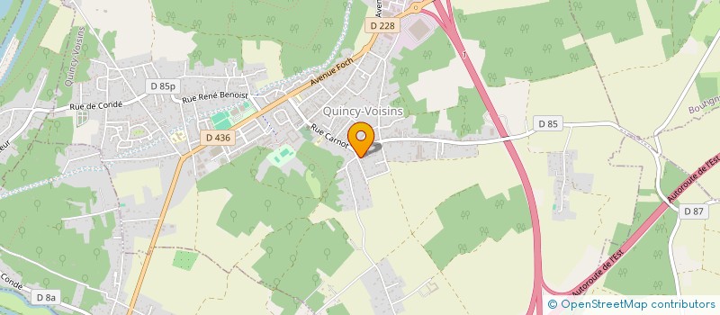 localisation de l'entreprise SCI DE L'ORME AUX LOUPS  QUINCY-VOISINS