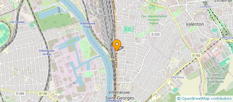 localisation de l'entreprise SCI DE L'ORME SAINTE MARIE  VILLENEUVE ST GEORGES