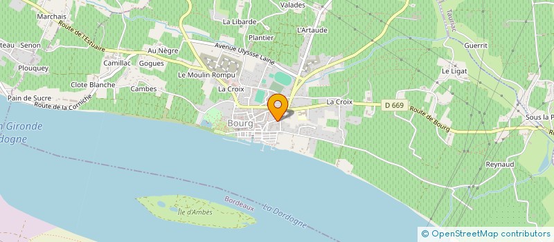 localisation de l'entreprise SCI DE L'ORMERAIE à BOURG