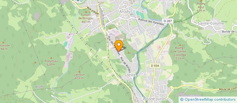 localisation de l'entreprise SCI DE L'ORMERIE  IZESTE