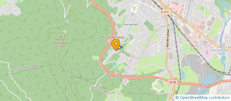 localisation de l'entreprise SCI DE L'ORMONT à SAINT-DIE-DES-VOSGES