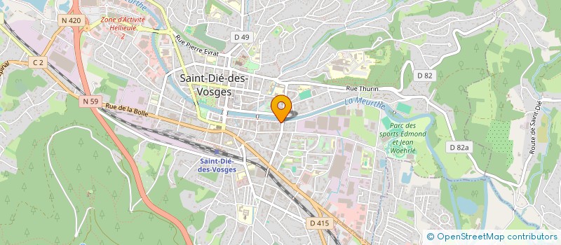 localisation de l'entreprise SCI DE L'ORMONT  SAINT-DIE-DES-VOSGES