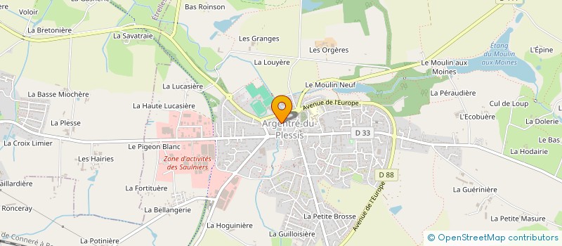 localisation de l'entreprise SCI DE L'ORTEIL  ARGENTRE-DU-PLESSIS