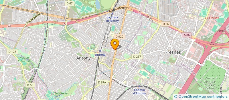 localisation de l'entreprise SCI DE L'ORVANNE à ANTONY