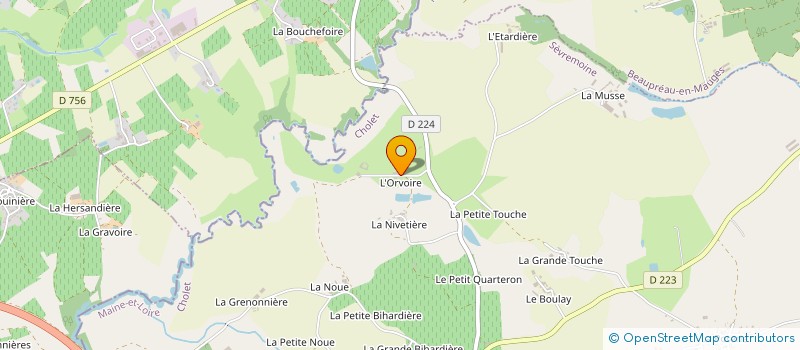 localisation de l'entreprise SCI DE L'ORVOIRE à SEVREMOINE