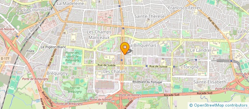 localisation de l'entreprise SCI DE L OSERAIE  RENNES