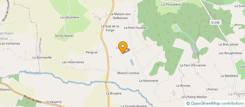 localisation de l'entreprise SCI DE L'OSIER à COURTOMER