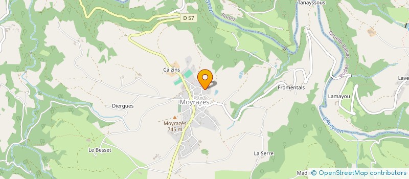 localisation de l'entreprise SCI DE L'OSTAL VIELH  MOYRAZES