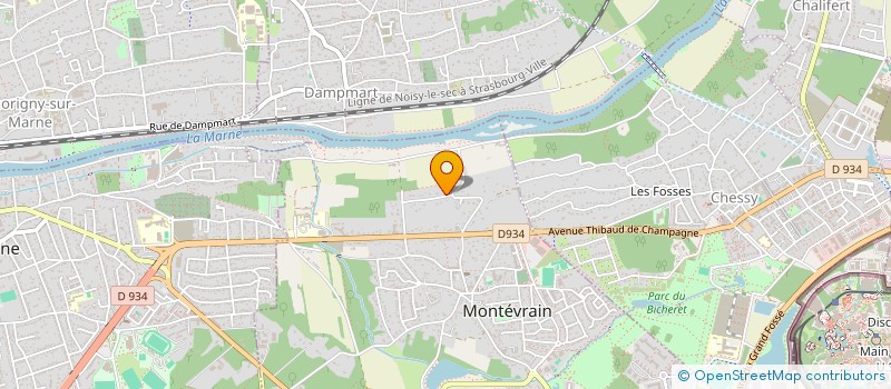 localisation de l'entreprise SCI DE L'OTARIE  MONTEVRAIN