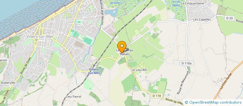 localisation de l'entreprise SCI DE L'OUBLI  VILLERS-SUR-MER