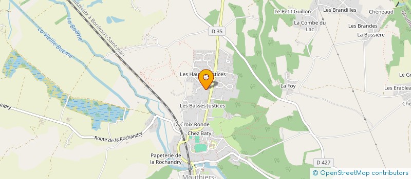localisation de l'entreprise SCI DE L'OUCHE A PEGOUT à MOUTHIERS-SUR-BOEME