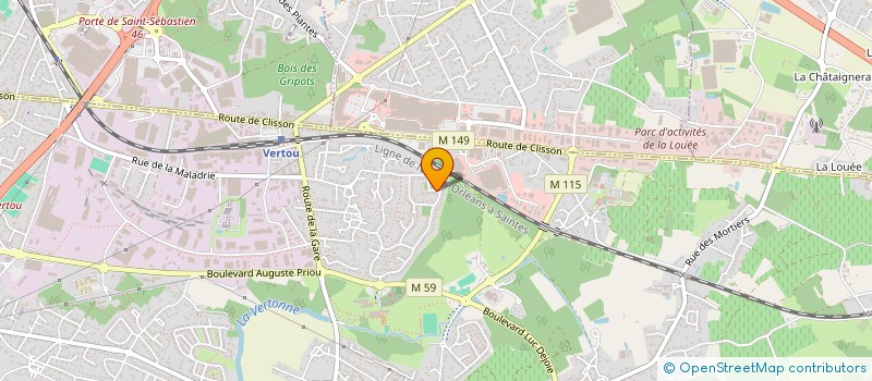 localisation de l'entreprise SCI DE L'OUCHE CORMIER  VERTOU