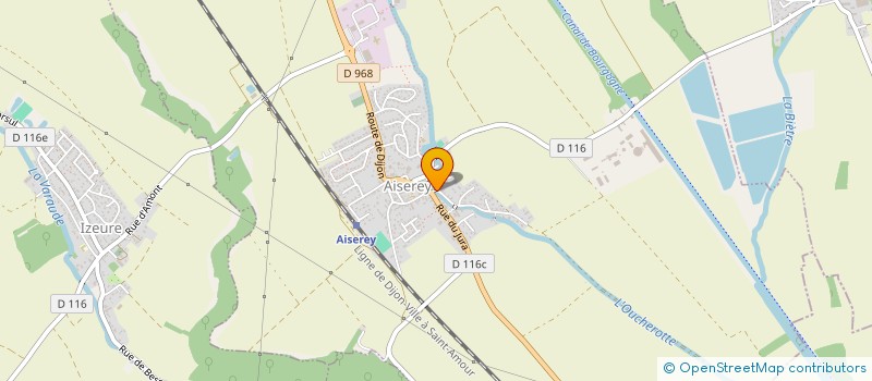 localisation de l'entreprise SCI DE L'OUCHEROTTE  AISEREY