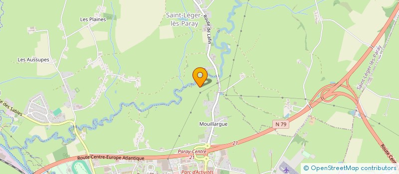 localisation de l'entreprise SCI DE L'OUDRACHE  PARAY LE MONIAL