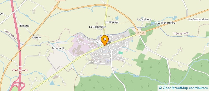 localisation de l'entreprise SCI DE L OUEST  NUAILLE