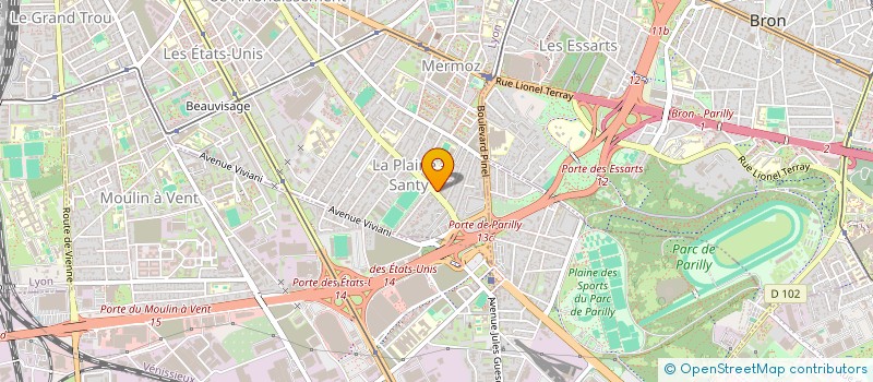 localisation de l'entreprise SCI DE L'OUEST  LYON