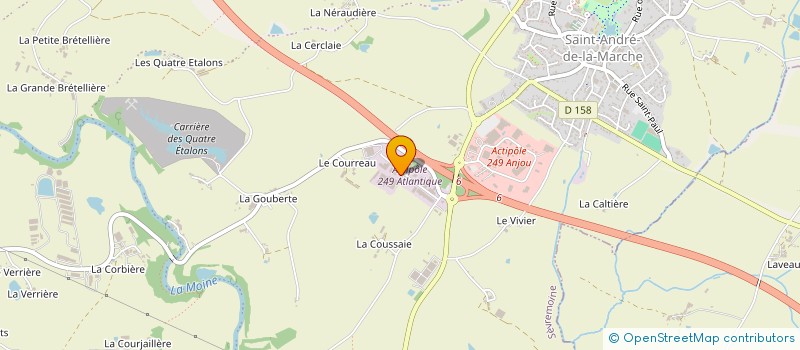 localisation de l'entreprise SCI DE L OUEST à SEVREMOINE