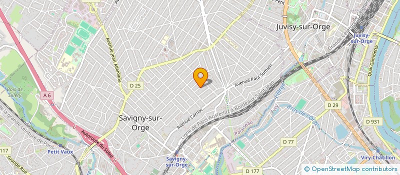 localisation de l'entreprise SCI DE L'OUEST  SAVIGNY-SUR-ORGE