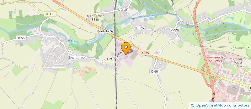 localisation de l'entreprise SCI DE L'OUEST  DUISANS