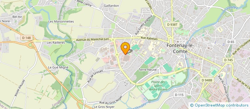 localisation de l'entreprise SCI DE L OUEST EUROPEEN  FONTENAY-LE-COMTE