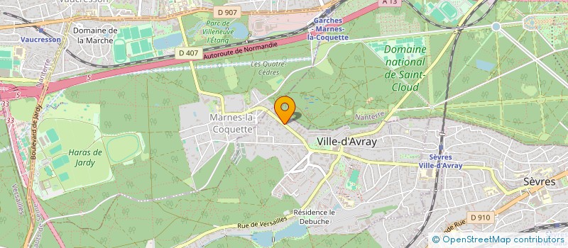 localisation de l'entreprise SCI DE L'OUEST PARISIEN  VILLE-D'AVRAY