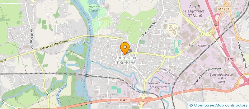 localisation de l'entreprise SCI DE L'OUIE  ANDREZIEUX-BOUTHEON