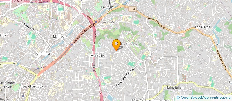localisation de l'entreprise SCI DE L'OULE  MARSEILLE
