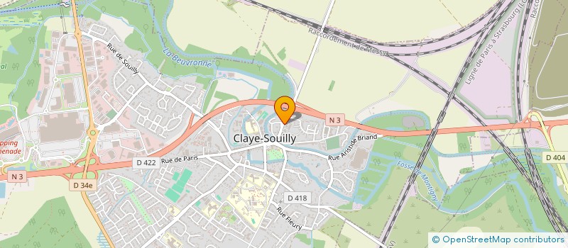 localisation de l'entreprise SCI DE L OURCQ  CLAYE-SOUILLY