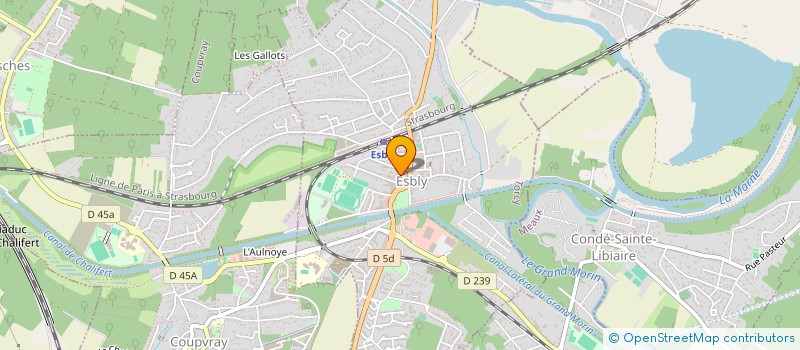 localisation de l'entreprise SCI DE L'OURCQ ET DU CLIGNON à ESBLY