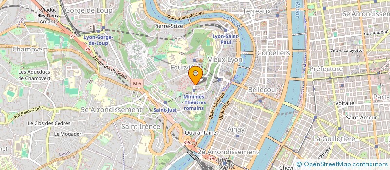 localisation de l'entreprise SCI DE L'OURS  LYON