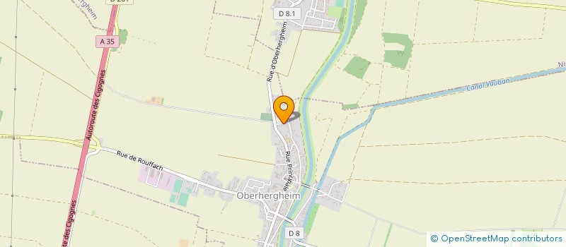 localisation de l'entreprise SCI DE L'OURS  OBERHERGHEIM