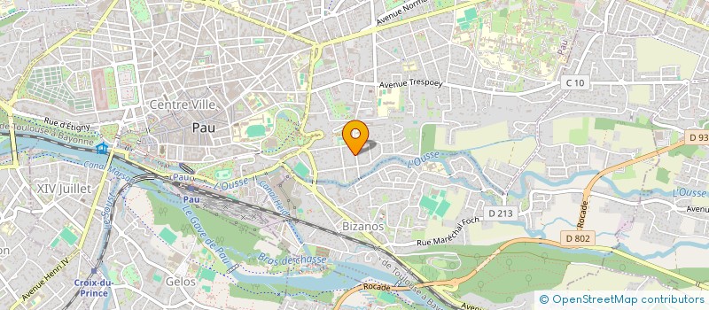localisation de l'entreprise SCI DE L'OUSSE à PAU