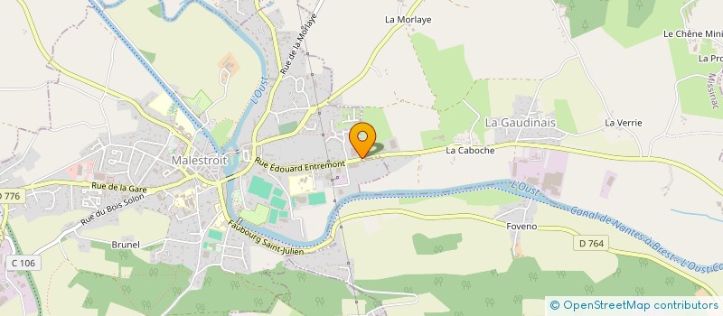 localisation de l'entreprise SCI DE L OUST  MALESTROIT