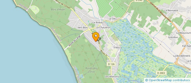 localisation de l'entreprise SCI DE L OYAT  DOLUS D'OLERON