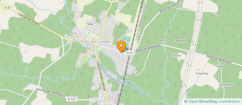 localisation de l'entreprise SCI DE L'OYAT  RION-DES-LANDES