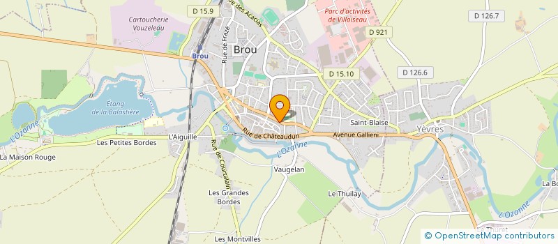 localisation de l'entreprise SCI DE L'OZANNE à DANGEAU