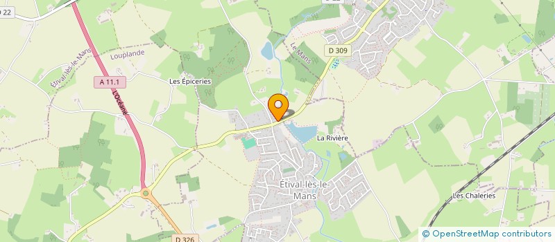 localisation de l'entreprise SCI DE L'UNION  ETIVAL-LES-LE-MANS