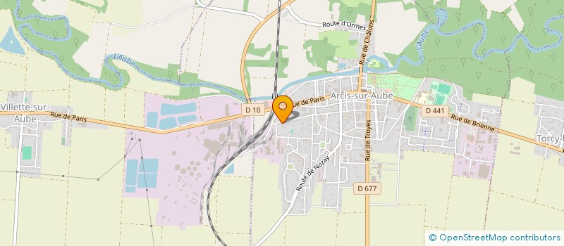 localisation de l'entreprise SCI DE L'UNION  ARCIS-SUR-AUBE